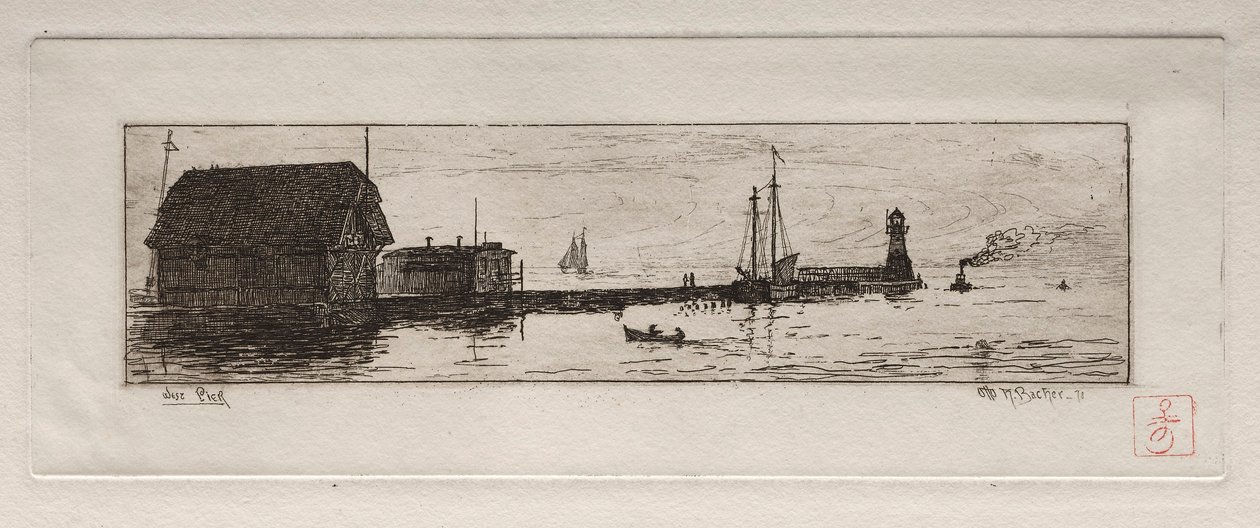 Cais ocidental, Cleveland, 1878. de Otto H. Bacher