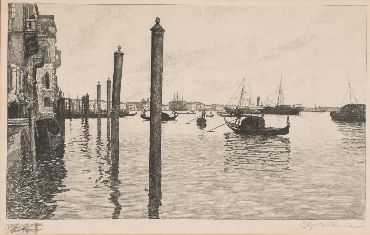 Grande Canal, Veneza de Otto Henry Bacher