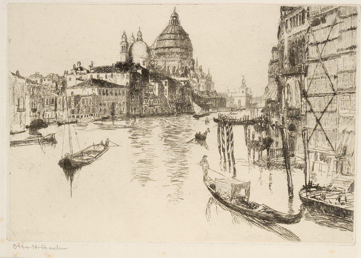 Grande Canal, Veneza de Otto Henry Bacher