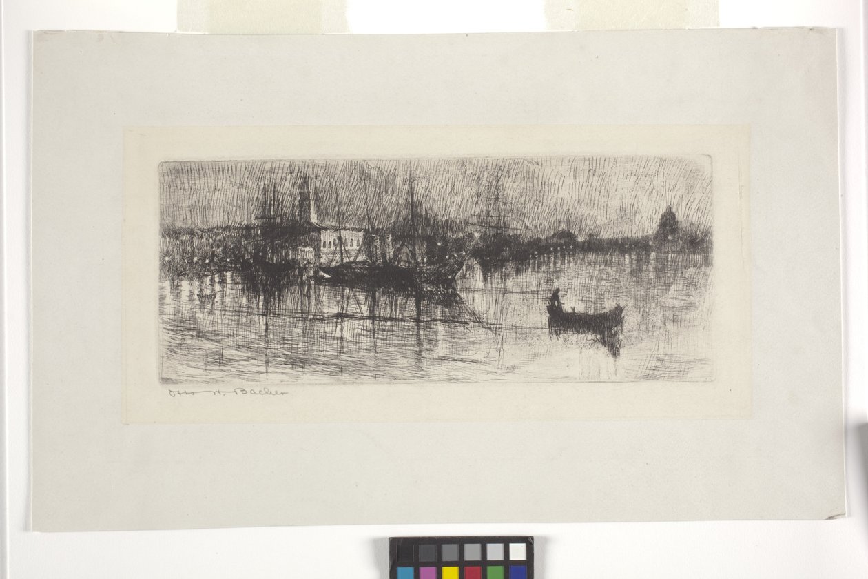 Noite de chuva em Veneza de Otto Henry Bacher