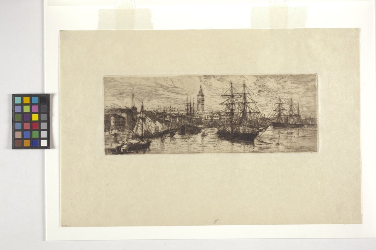 Veneza, transporte marítimo e Palazzo Ducale de Otto Henry Bacher
