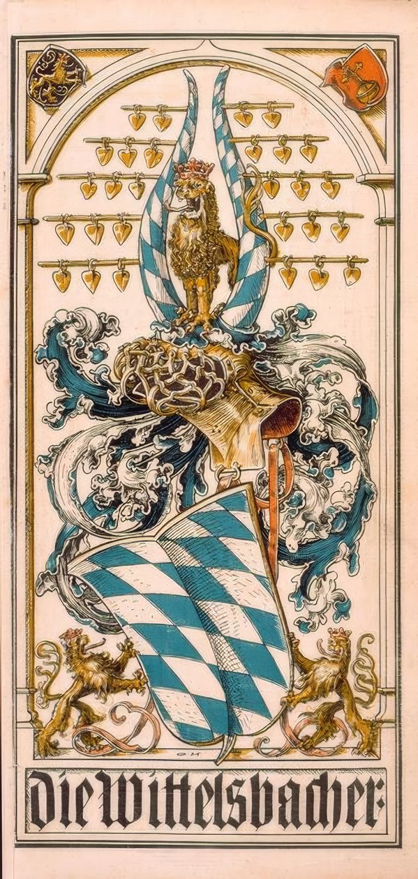 Os ancestrais brasões de armas das casas principescas alemãs: Os Wittelsbachers de Otto Hupp