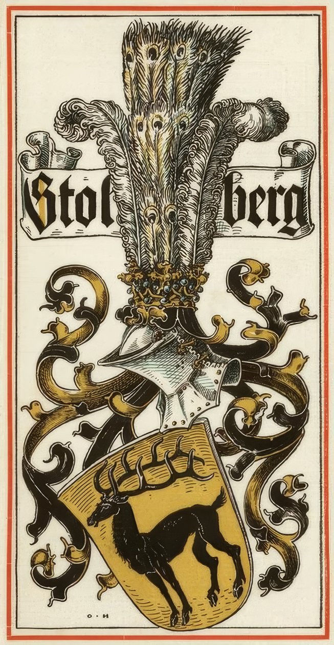 Os ancestrais brasões de armas das casas principescas alemãs: Stolberg de Otto Hupp