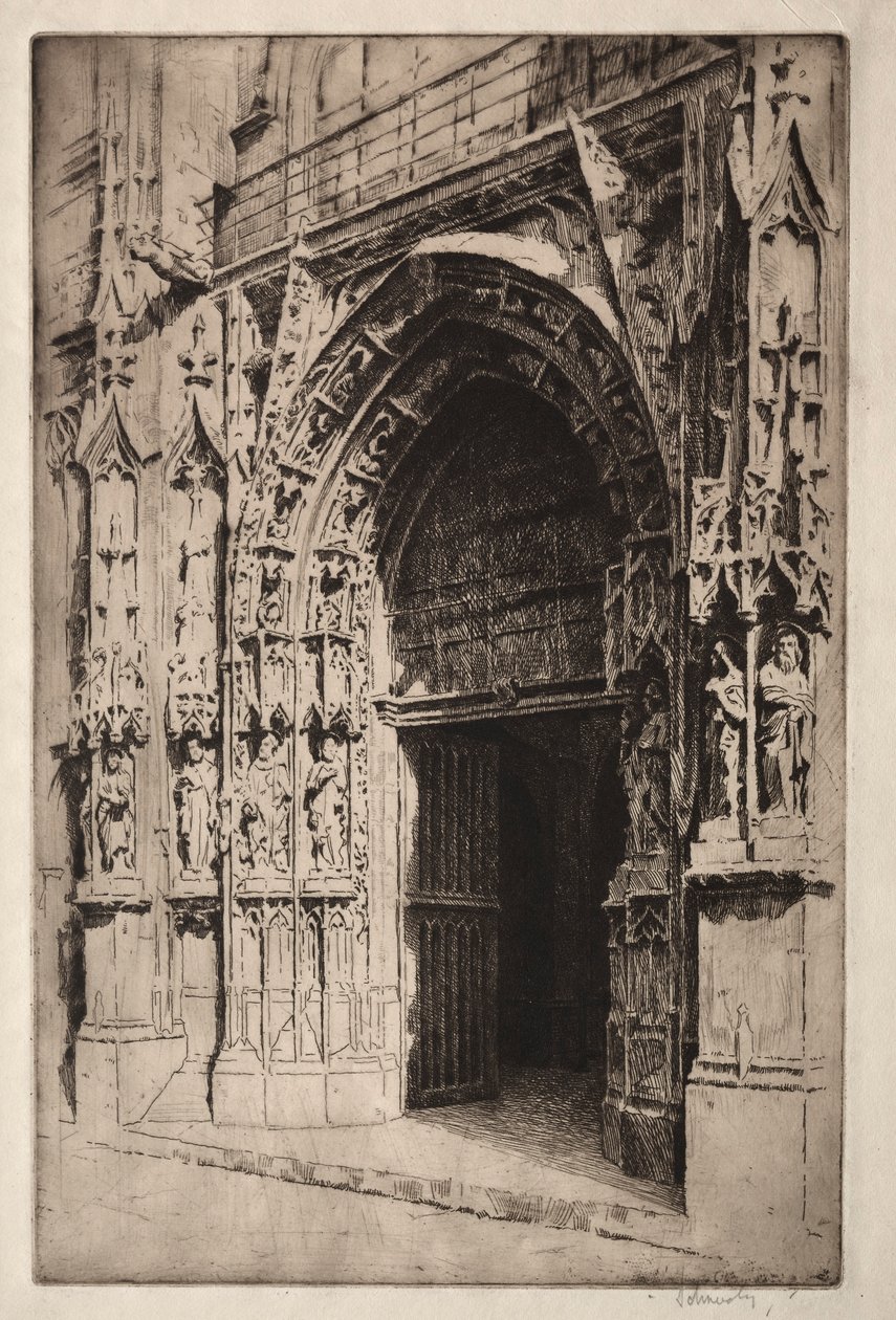 Portrail Central, Eglise St. Merri, Paris de Otto J. Schneider