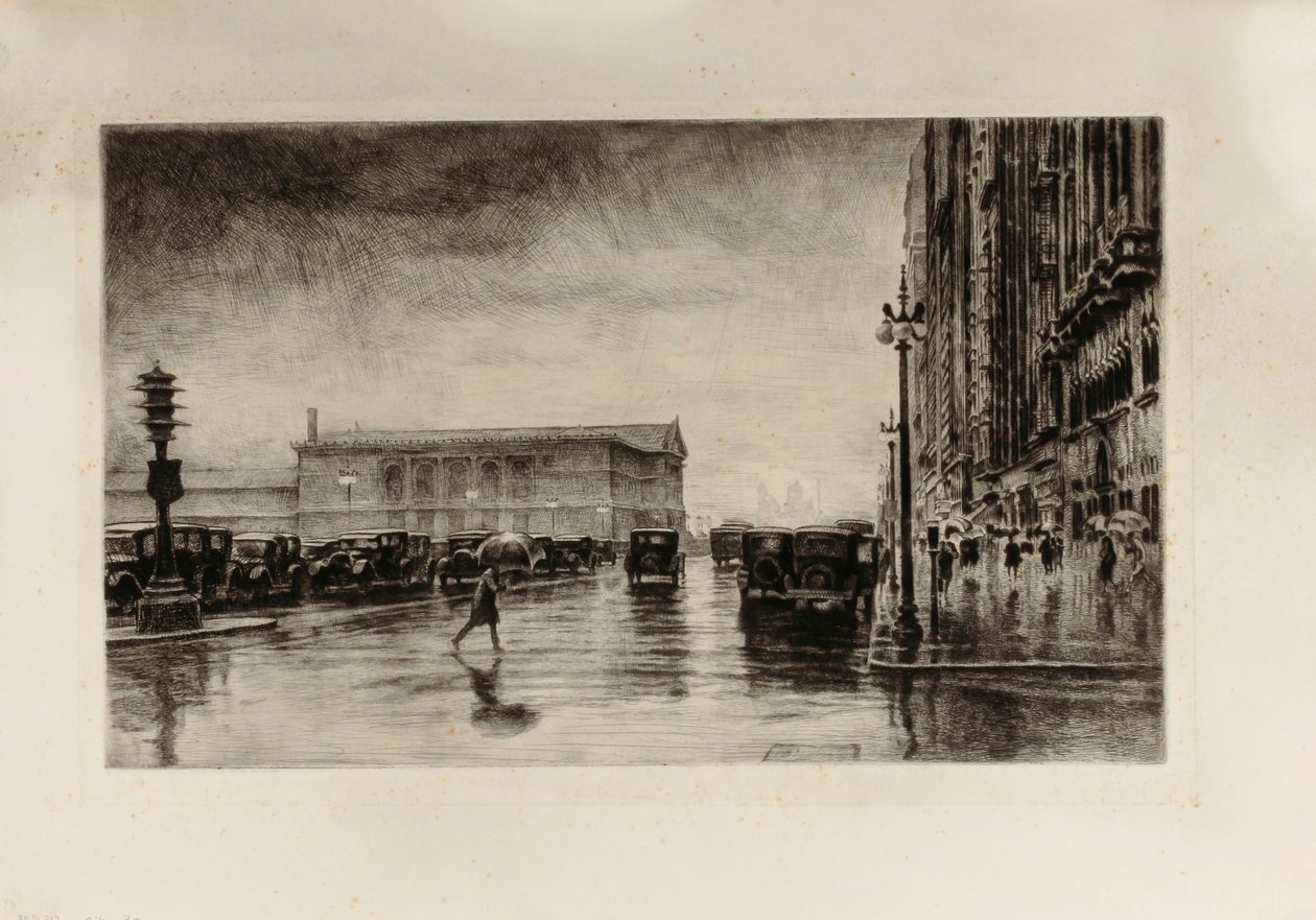 Dia de chuva, Michigan Avenue de Otto J. Schneider