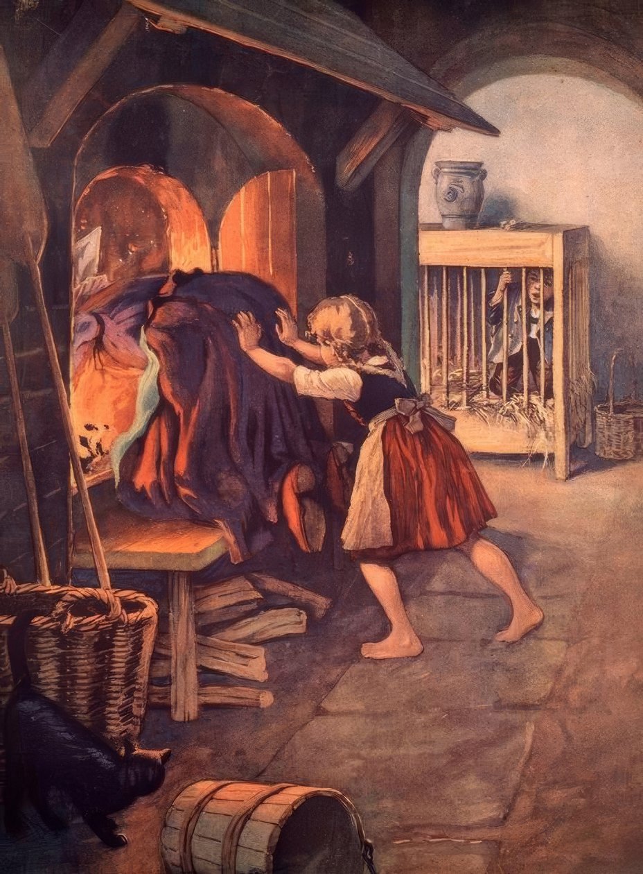 Hansel e Gretel | Otto Kubel | Impressão de arte