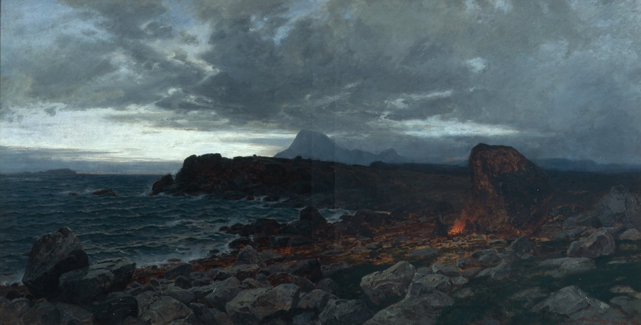 Noite de outono na costa, Kinn de Otto Ludvig Sinding