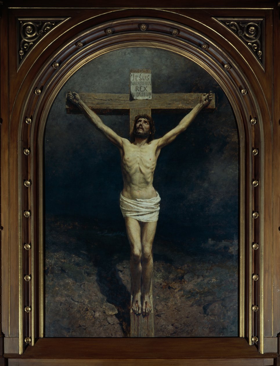 Crucificação (óleo sobre tela) de Otto Ludvig Sinding