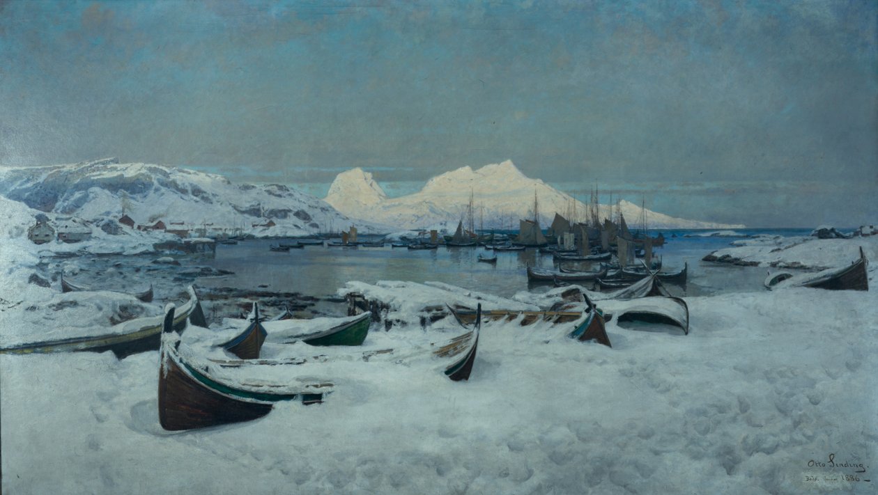 Dia de inverno em Lofoten, Bodø de Otto Ludvig Sinding