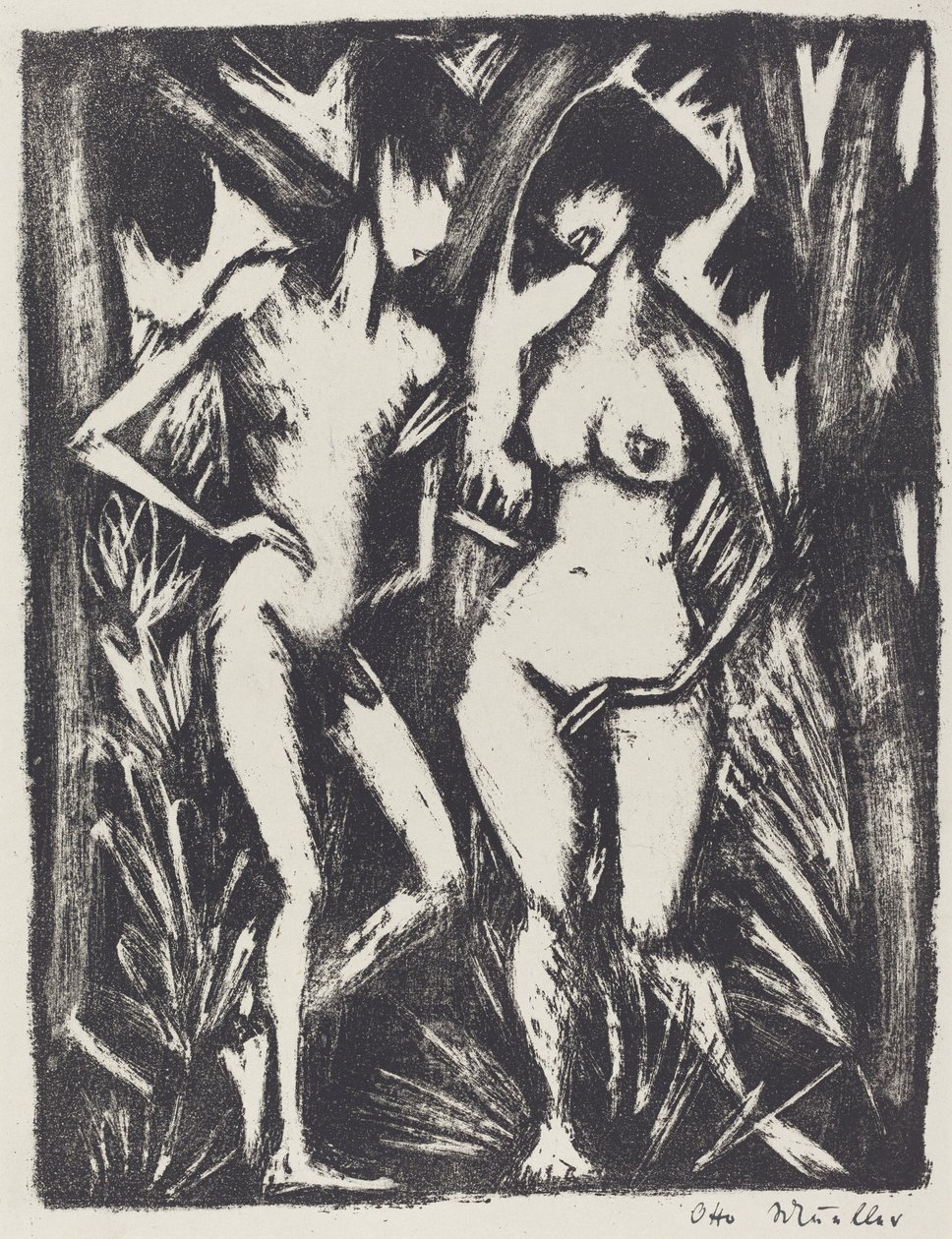 Adão e Eva (Adão e Eva) de Otto Müller