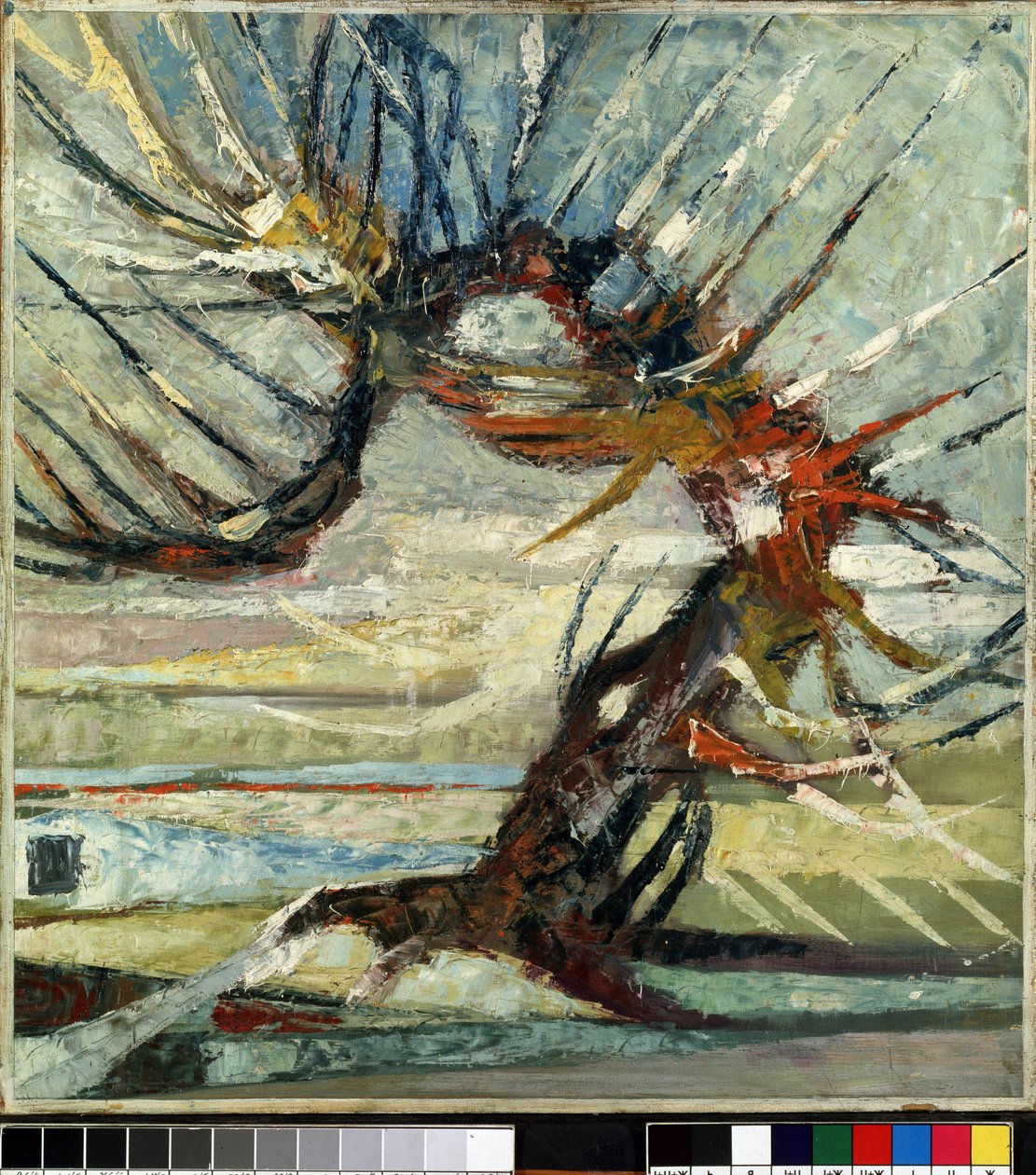 "Uma árvore" (Uma árvore) Pintura por Otto Mueller (1874-1930) (expressionismo) Óleo sobre tela. Mikalojus Konstantinas Ciurlionis Museum of Fine Arts, Kaunas, Lituânia de Otto Mueller