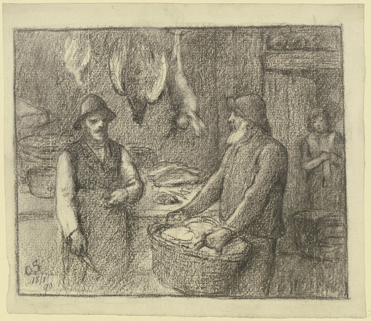 Na talho de carne de veado de Otto Scholderer