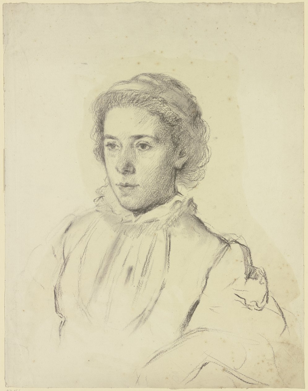 Retrato de uma jovem rapariga de Otto Scholderer