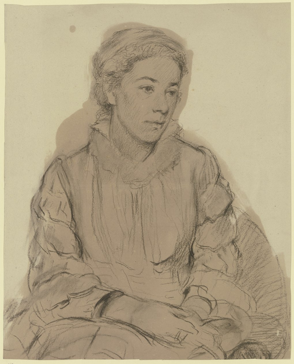 Retrato de uma jovem rapariga de Otto Scholderer