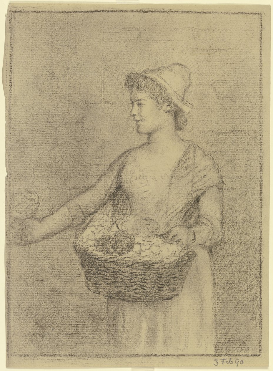 Vendedor de legumes de Otto Scholderer