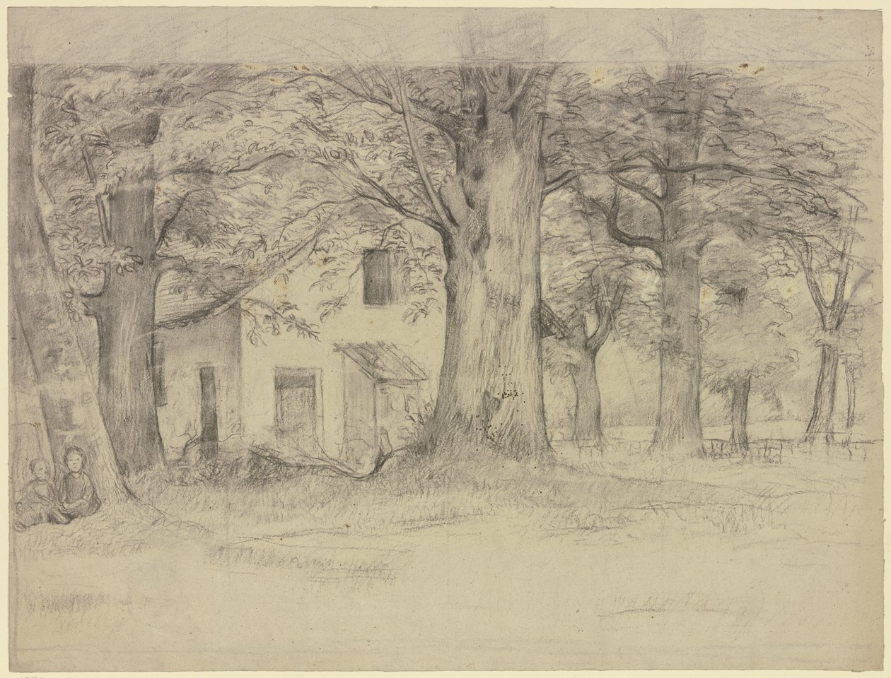 Casa atrás das árvores de Otto Scholderer