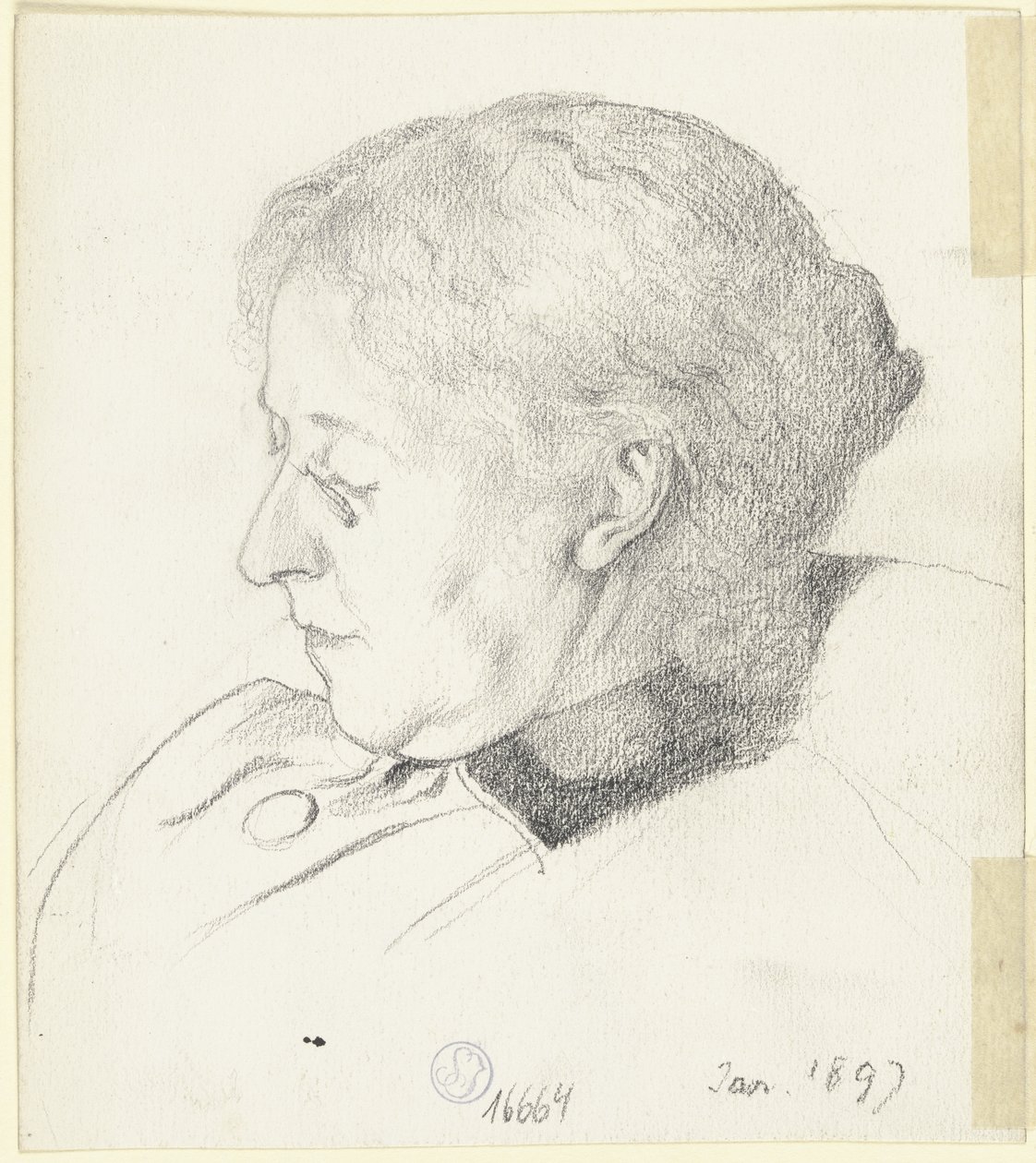 Luise Scholderer a dormir de Otto Scholderer