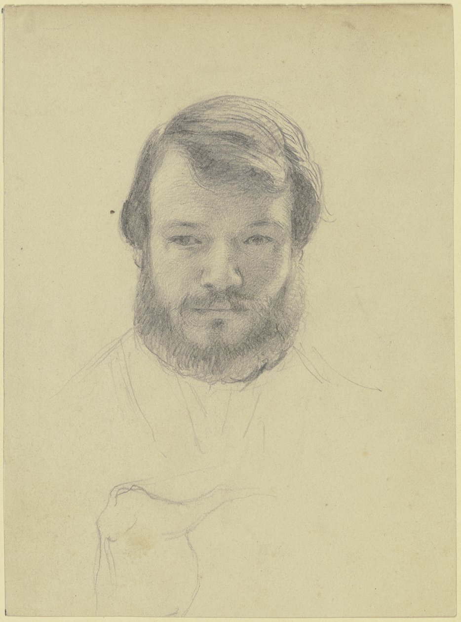 Auto-retrato do artista de Otto Scholderer