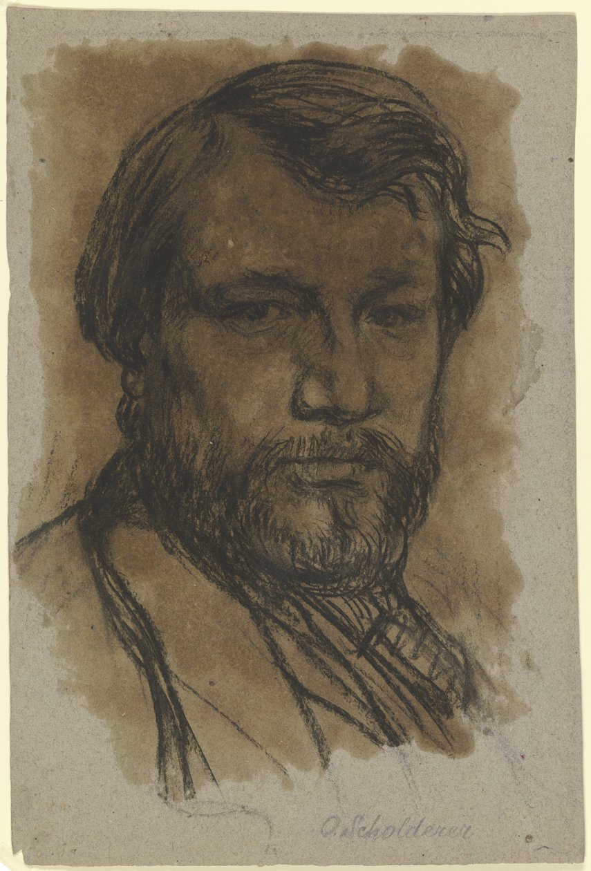 Autorretrato do artista de Otto Scholderer
