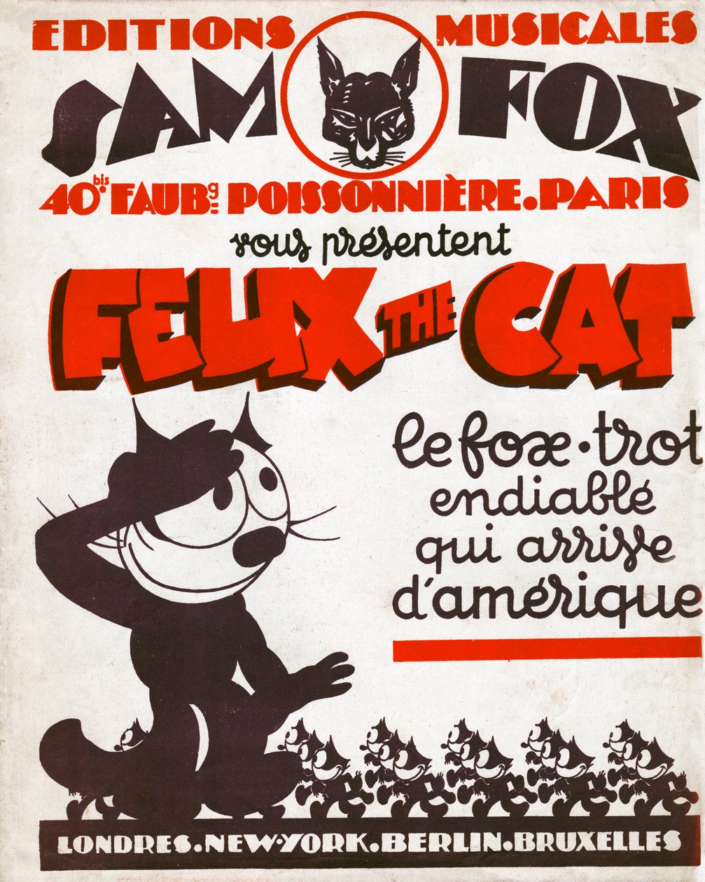 Félix o Gato. (gravura, cerca de 1930) de Otto and Sullivan Pat Messmer