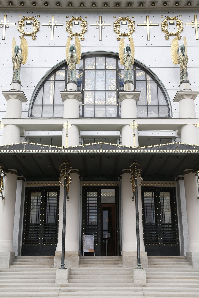 Igreja Am Steinhof (igreja Leopld) desenhada por Otto Wagner, Viena, Áustria (foto) de Otto Wagner