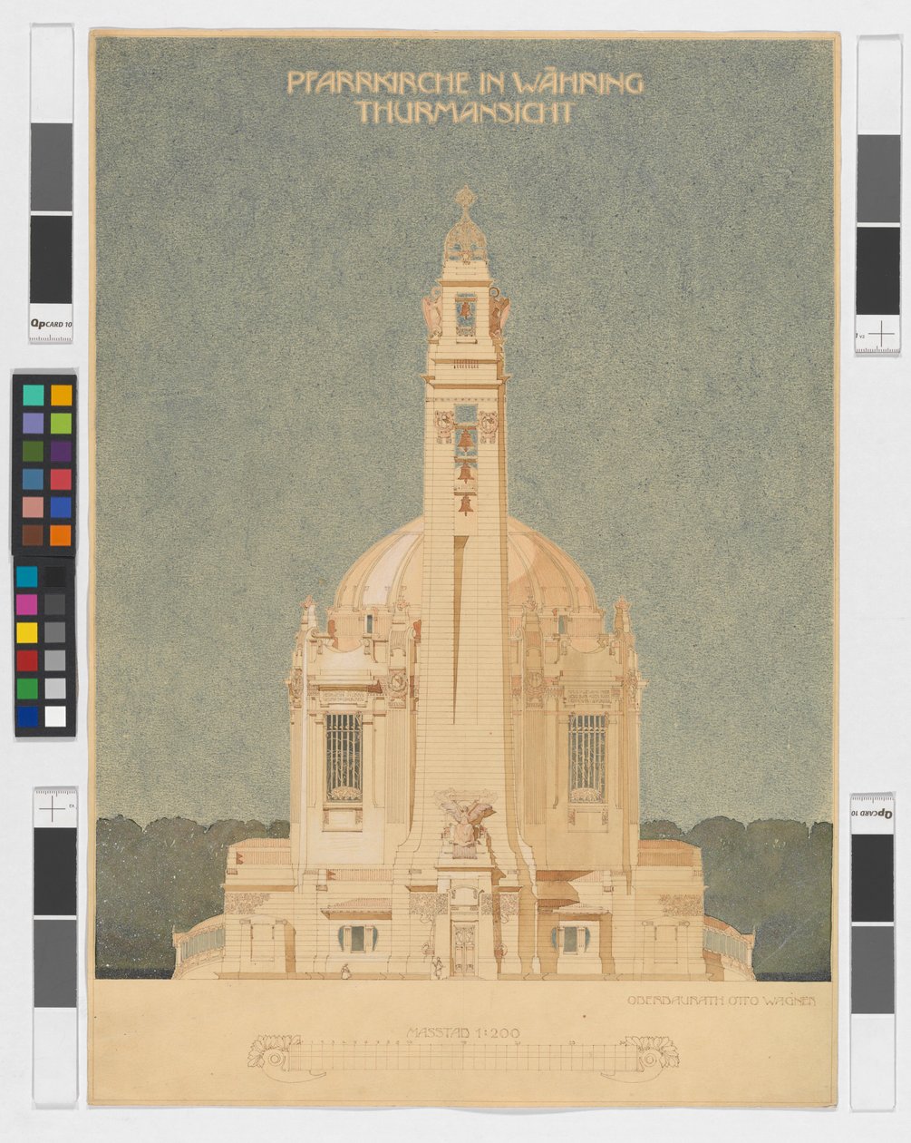 Igreja paroquial em Währing, vista da torre de Otto Wagner