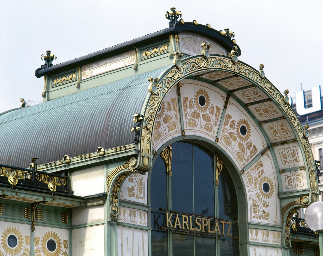 O Pavilhão Otto Wagner em Karlsplatz de Otto Wagner