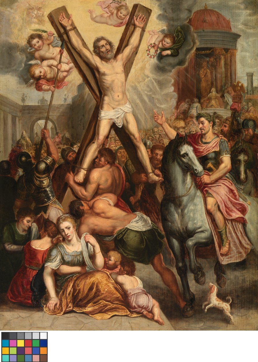 A Crucificação de Santo André (óleo sobre tela) de Otto van Veen