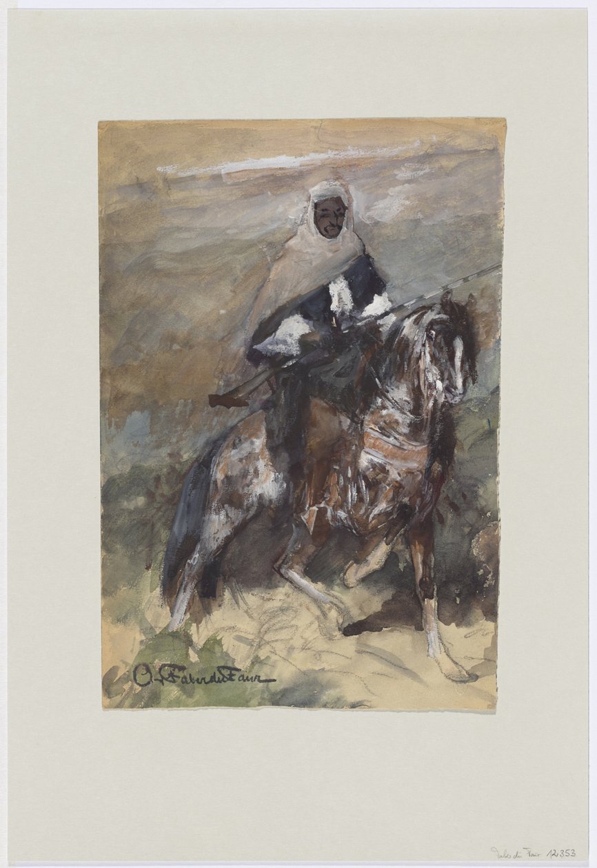 Cavalgando beduíno de Otto von Faber du Faur
