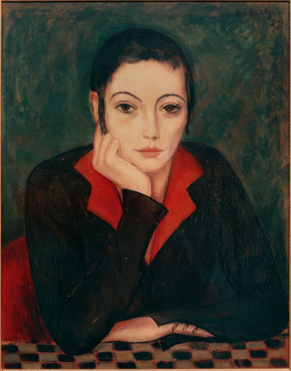 Retrato de uma jovem mulher de Otto von Waetjen