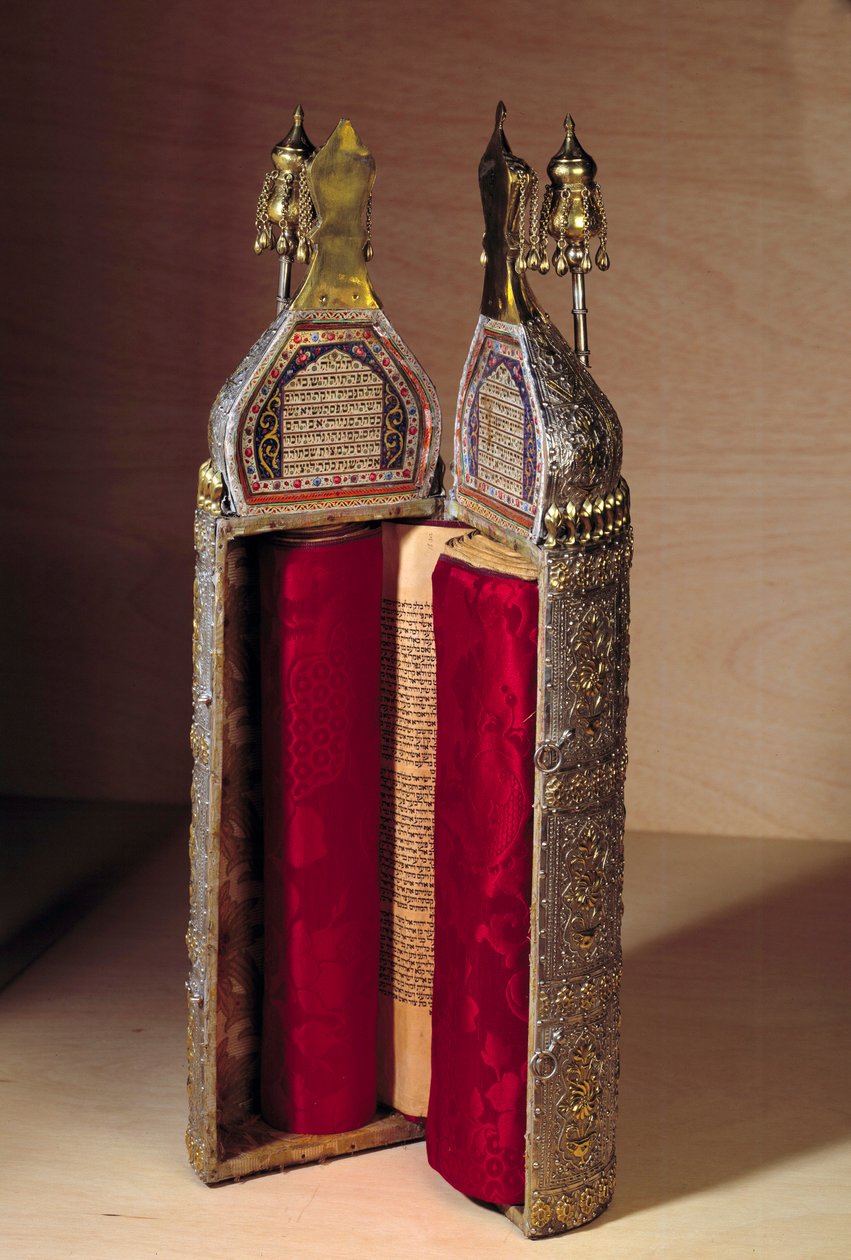 Art Ottoman (Israel): Rouleau of the Thora e o seu caso de Ottoman School