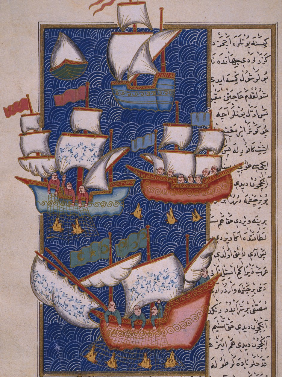 Pescadores, com, redes de Ottoman School