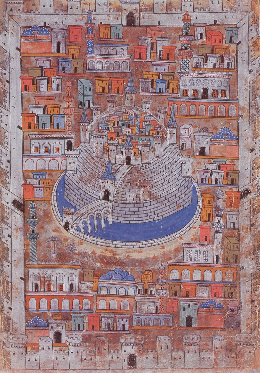 Mapa de Aleppo, c.1600 de Ottoman School