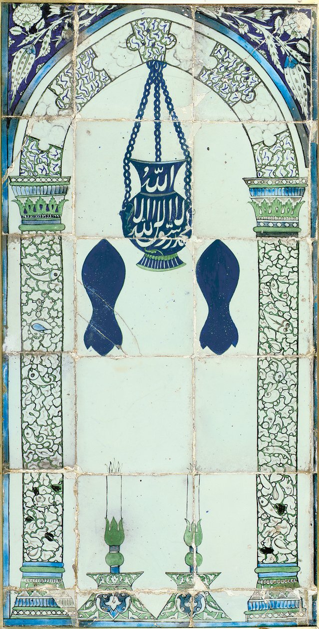 Mihrab, Damasco, Síria, c.1574 de Ottoman School