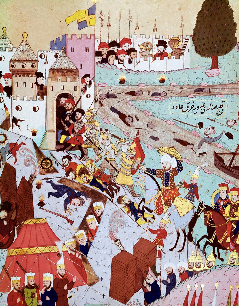 A aquisição de Belgrado pelo exército de Soliman I, o Magnífico de Ottoman School