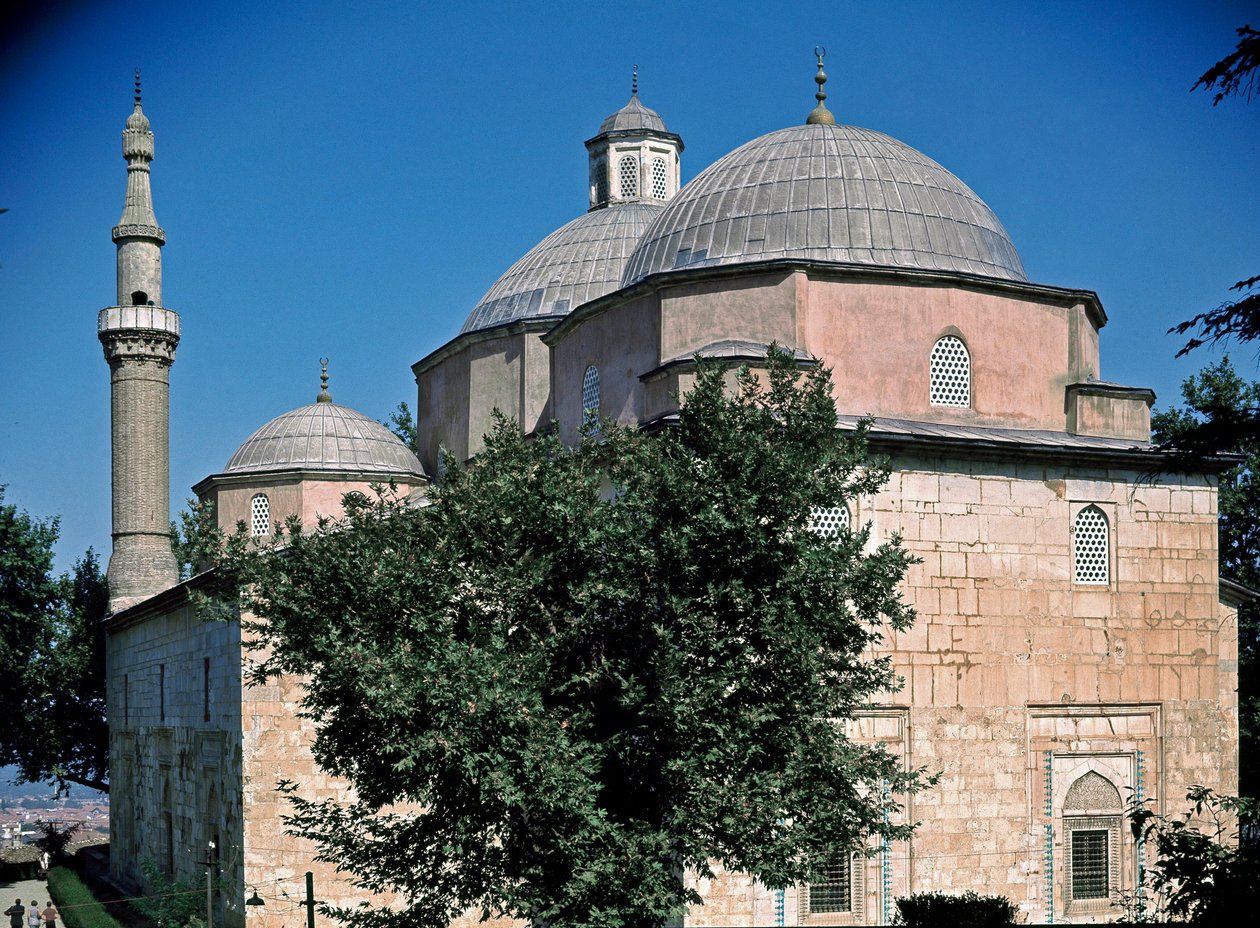 Vista da mesquita verde de Ottoman School
