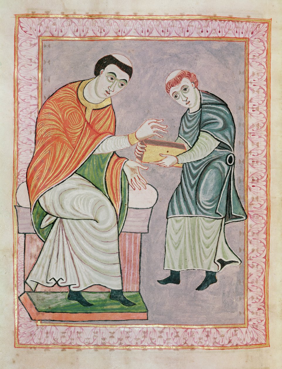 O escriba Anno antes de Gero, do Gero Codex, c.969 de Ottonian