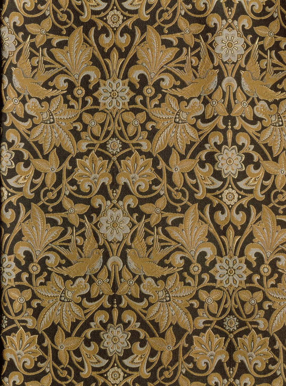 Chandos, projetado em 1868, fabricado em 1873 pela Warner & Sons (tecido de algodão e lã) de Owen Jones