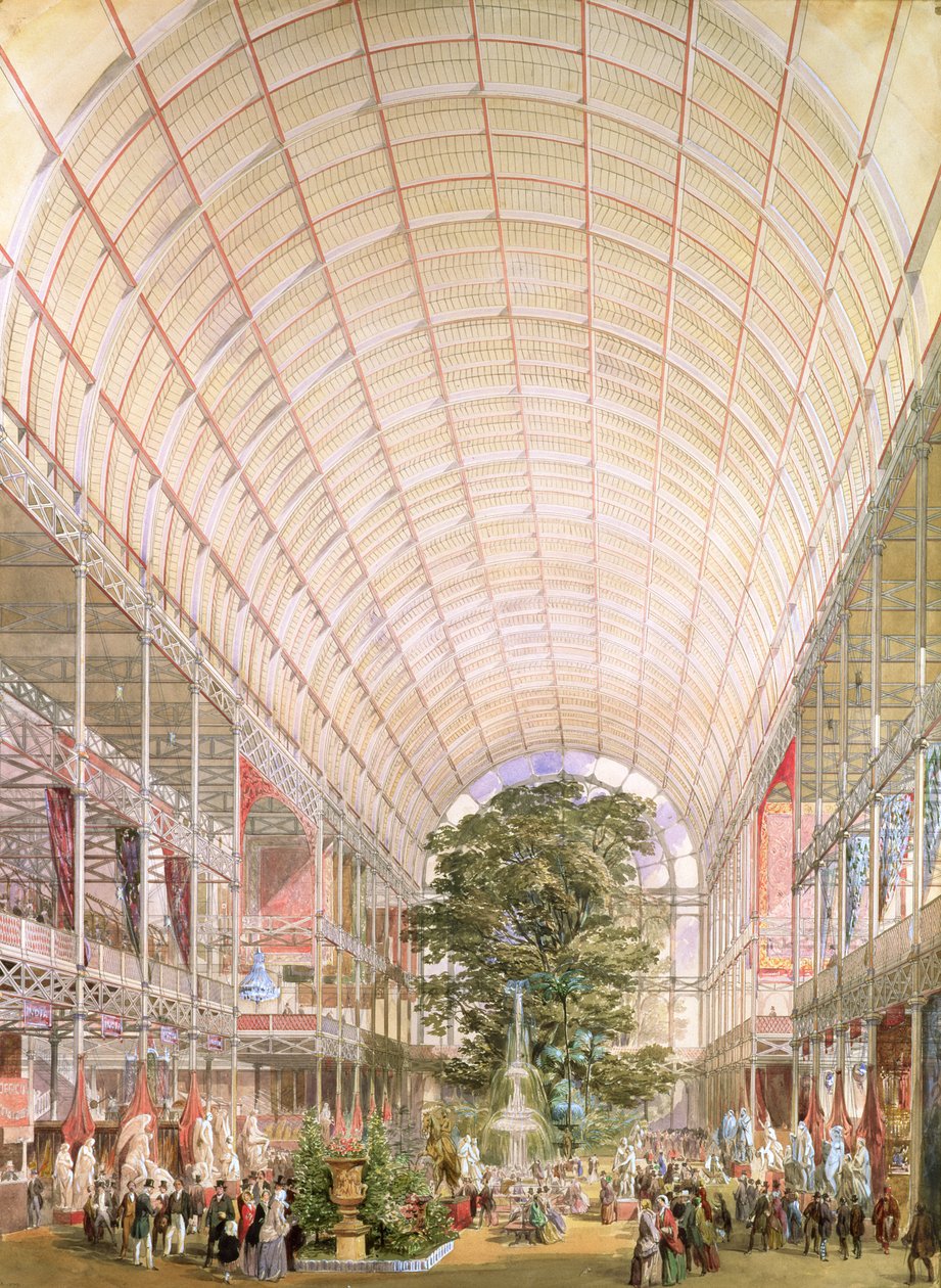 Grande Exposição de 1851. Decoração do transepto de Owen Jones