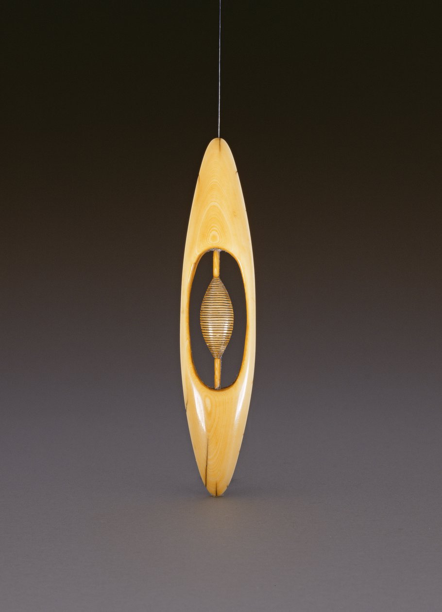 Netsuke representando um vaivém de tecelagem, c.1860 (ver também 208396) de Ozaki Kokusai