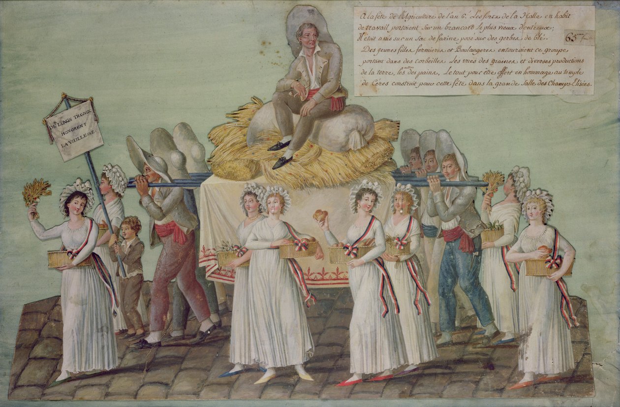 A festa da agricultura em 1796 em Paris de P. A. and J.B. Lesueur