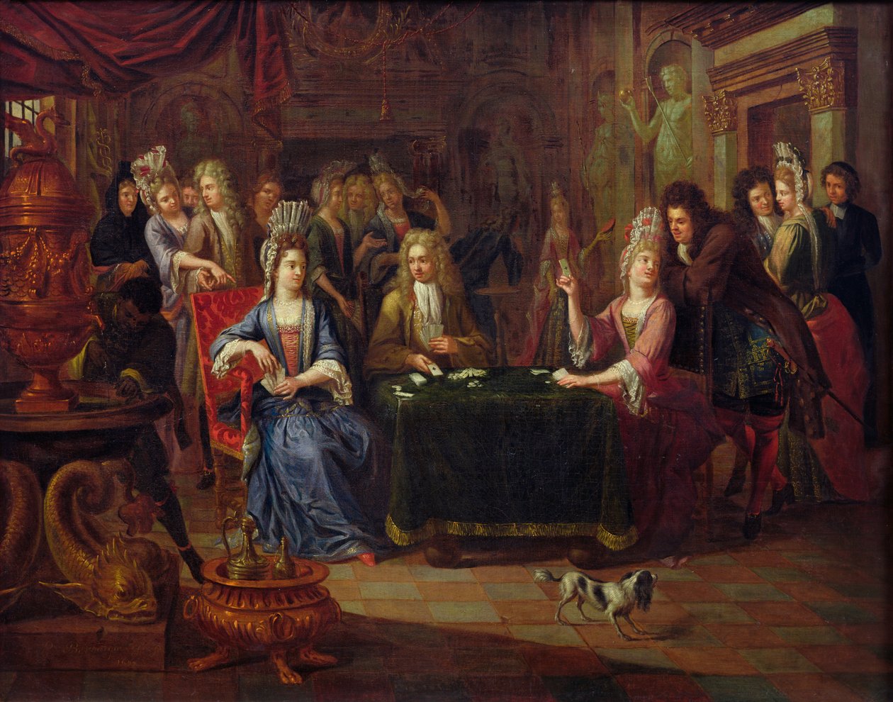 Os jogadores de cartas, 1699 de P. Bergaigne