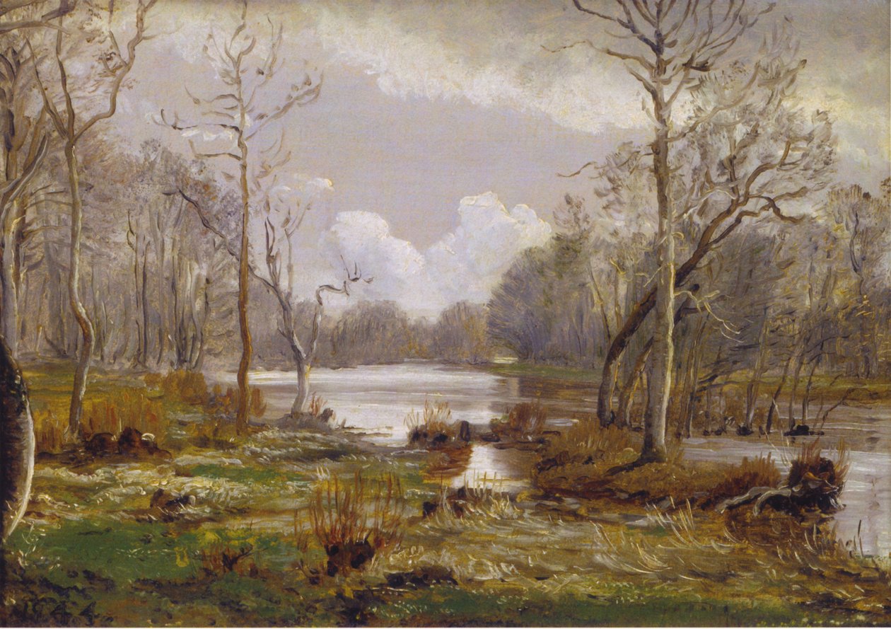 Inundações do Suså, Herlufsholm de P. C. Skovgaard