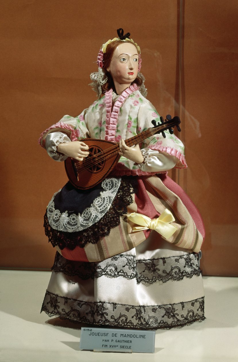 Autômato de um tocador de bandolim (mídia mista) de P. Gauthier