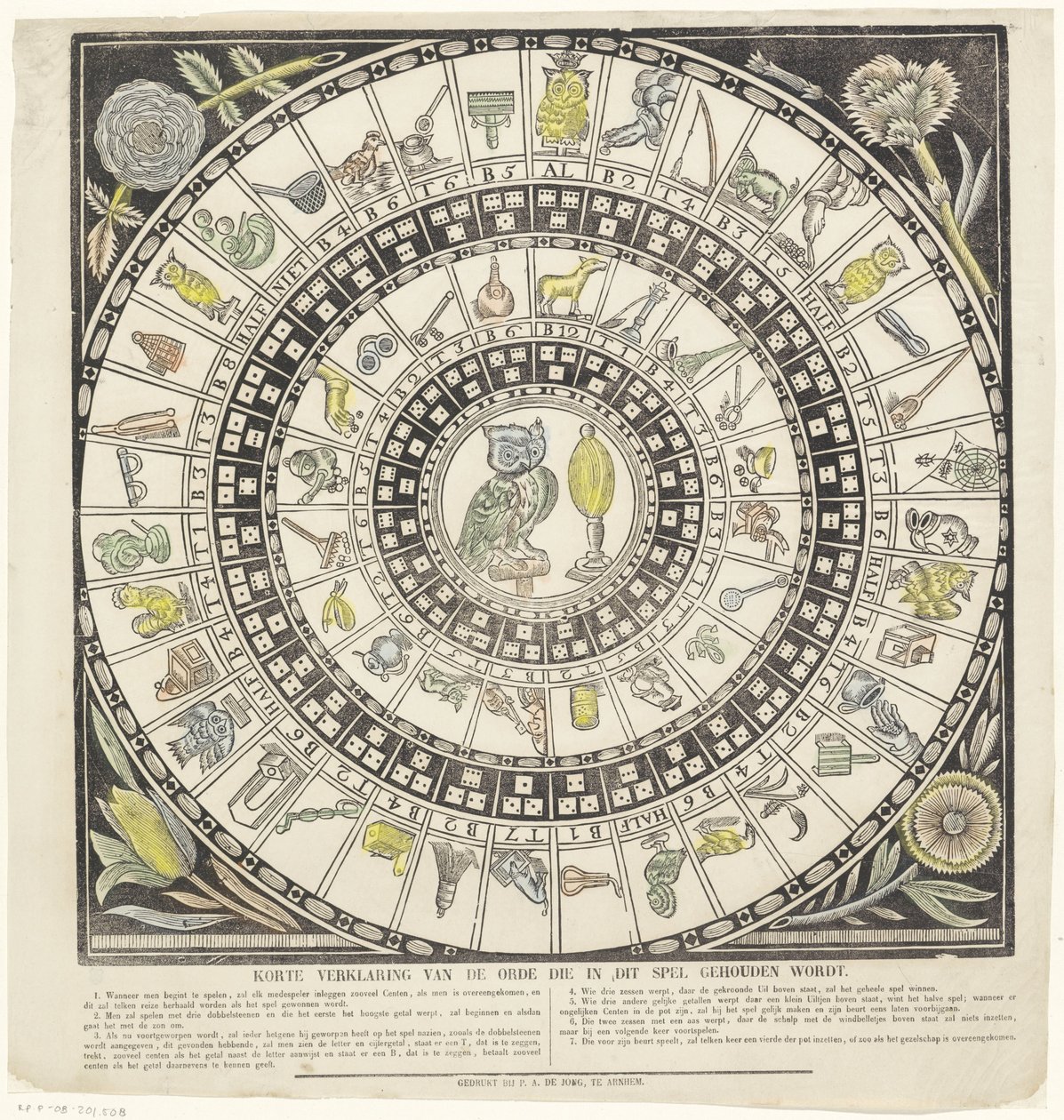 jogo de coruja de P.A. de Jong