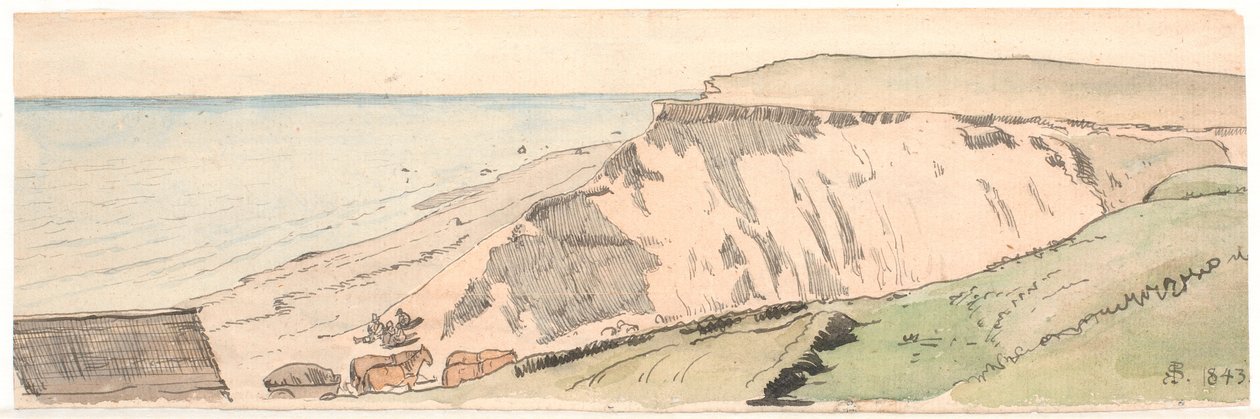 O desfiladeiro da nascente de Helene em Tisvilde. de P.C. Skovgaard