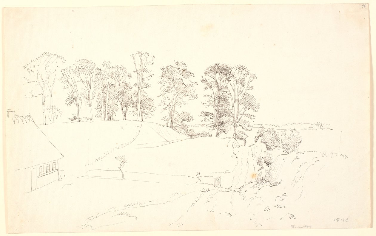 Paisagem com árvores. de P.C. Skovgaard