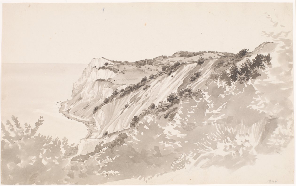 a montanha Moens Klint de P.C. Skovgaard