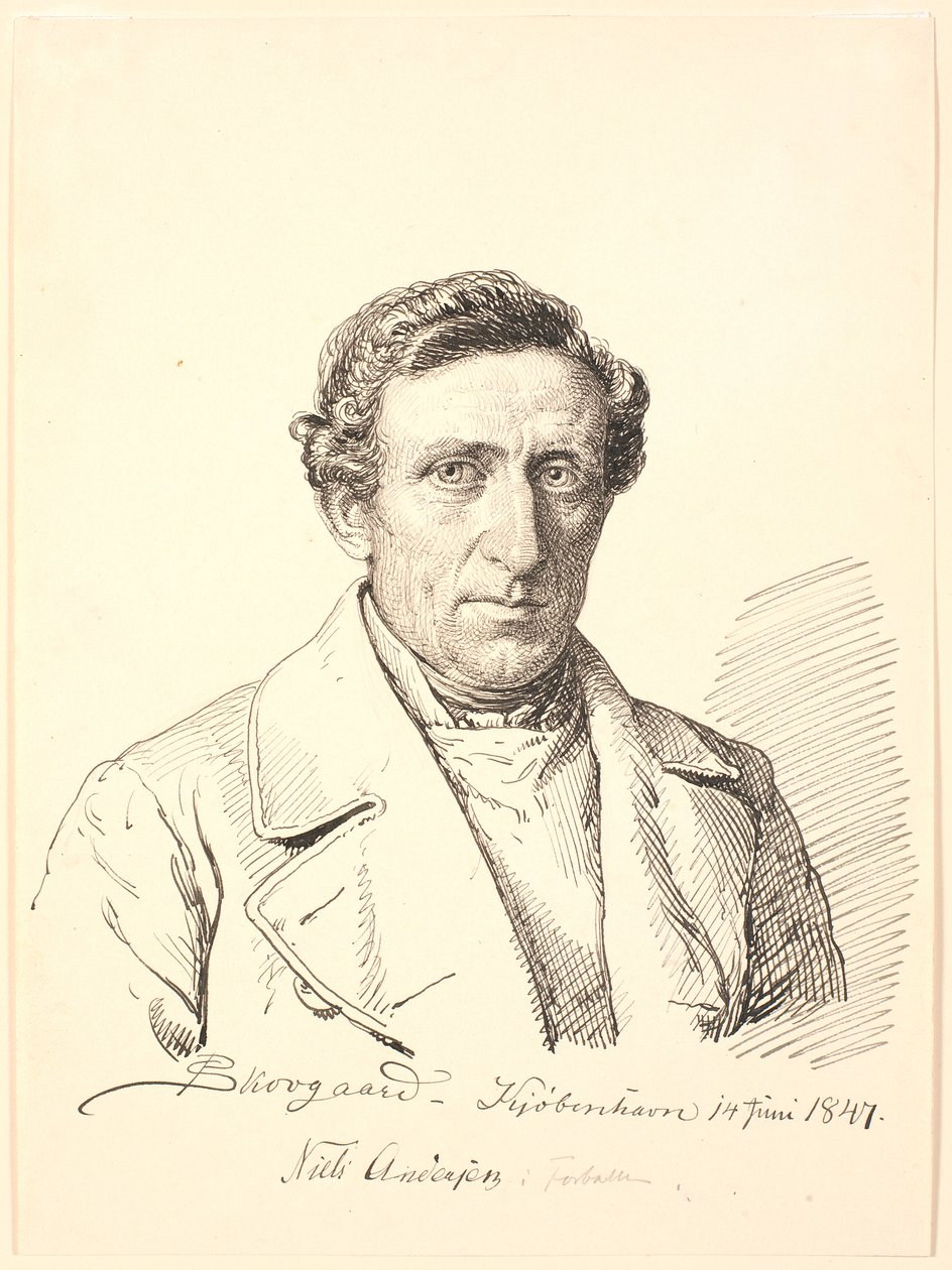 Retrato de Niels Andersen em Forballe. de P.C. Skovgaard