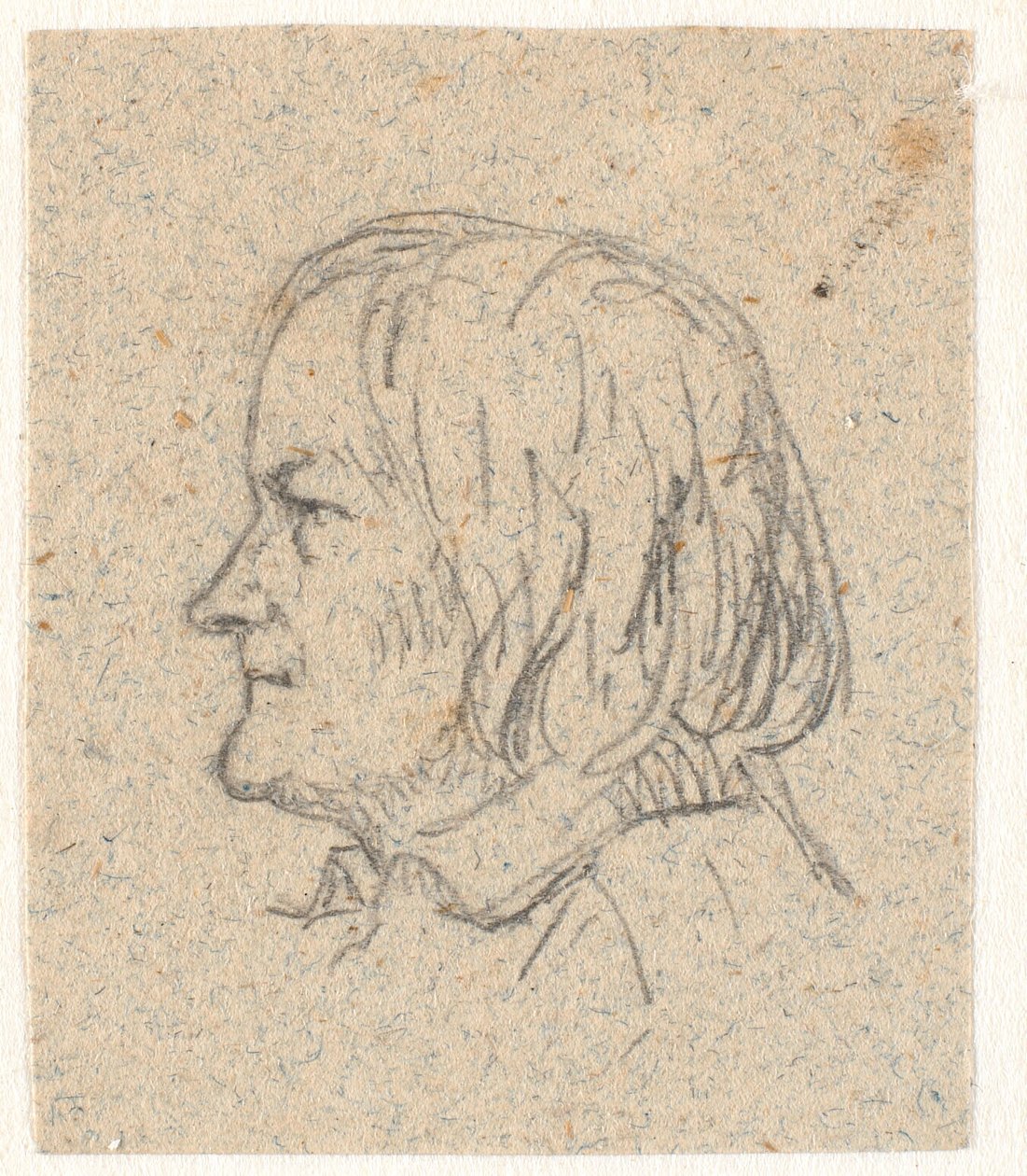 Retrato de perfil de Thorvaldsen de P.C. Skovgaard